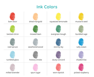 Choose 3 out of 20 ink colors for your print kit.